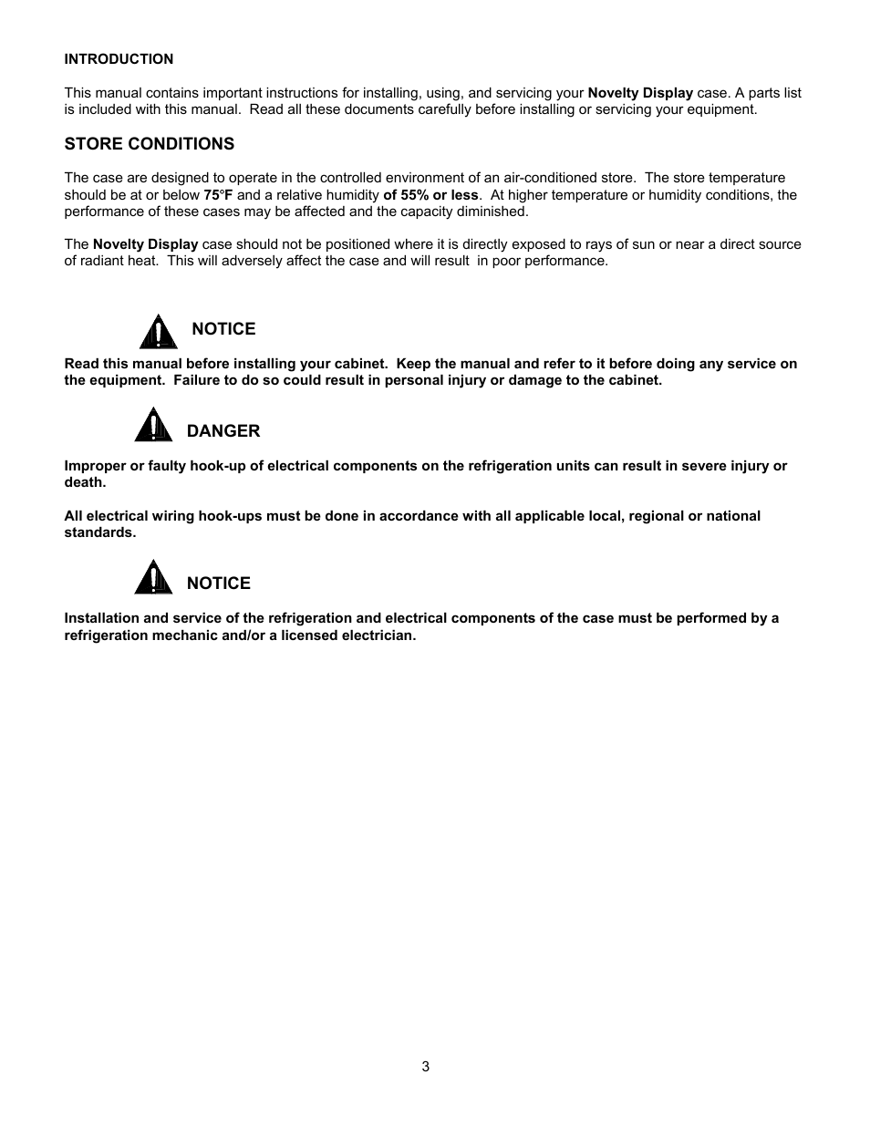 Nor-Lake Angled Ice Cream Merchandisers User Manual | Page 3 / 12
