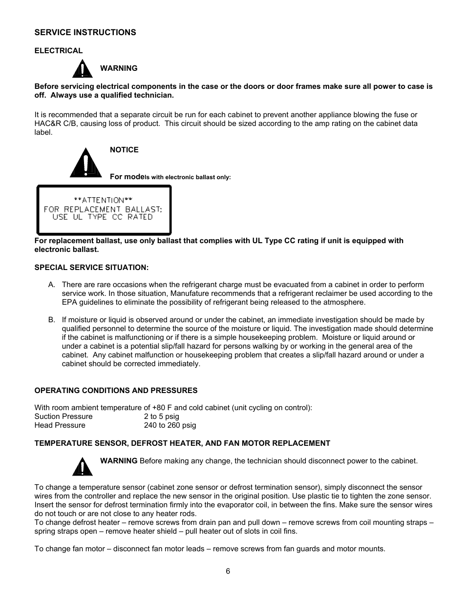 Nor-Lake Angled Ice Cream Merchandisers User Manual | Page 6 / 12