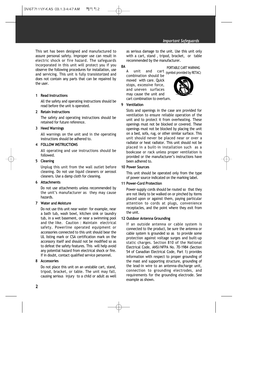 ASA Electronics DVDVCP01 User Manual | Page 4 / 40