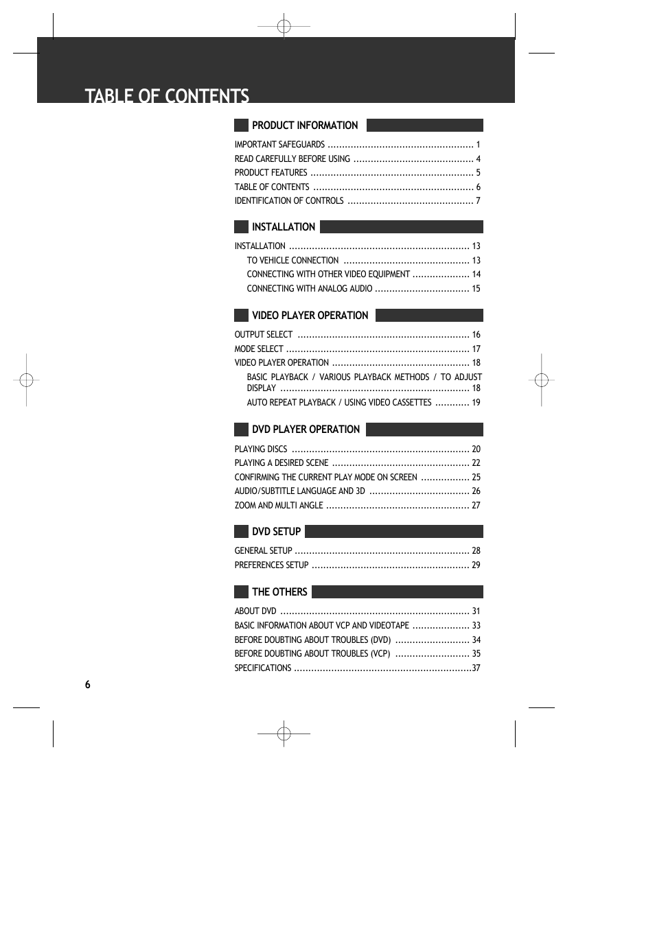 ASA Electronics DVDVCP01 User Manual | Page 8 / 40