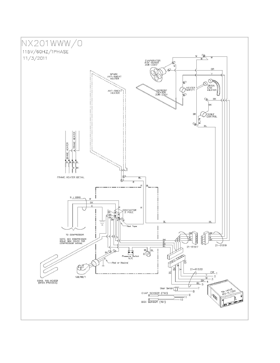 Nor-Lake Ice Cream Hardening & Holding Cabinets Models NX362WWW/4 User Manual | Page 14 / 16