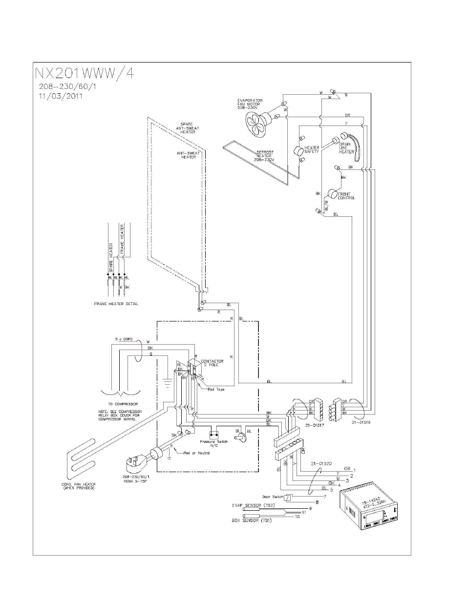 Nor-Lake Ice Cream Hardening & Holding Cabinets Models NX362WWW/4 User Manual | Page 15 / 16
