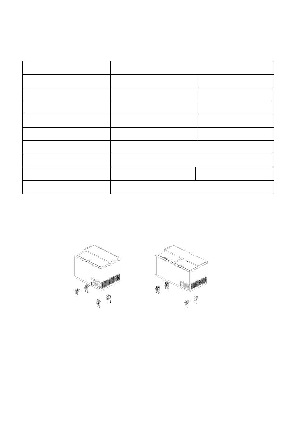 Specifications, Product, Glass frosters | Nor-Lake AdvantEDGE Glass Frosters User Manual | Page 4 / 4