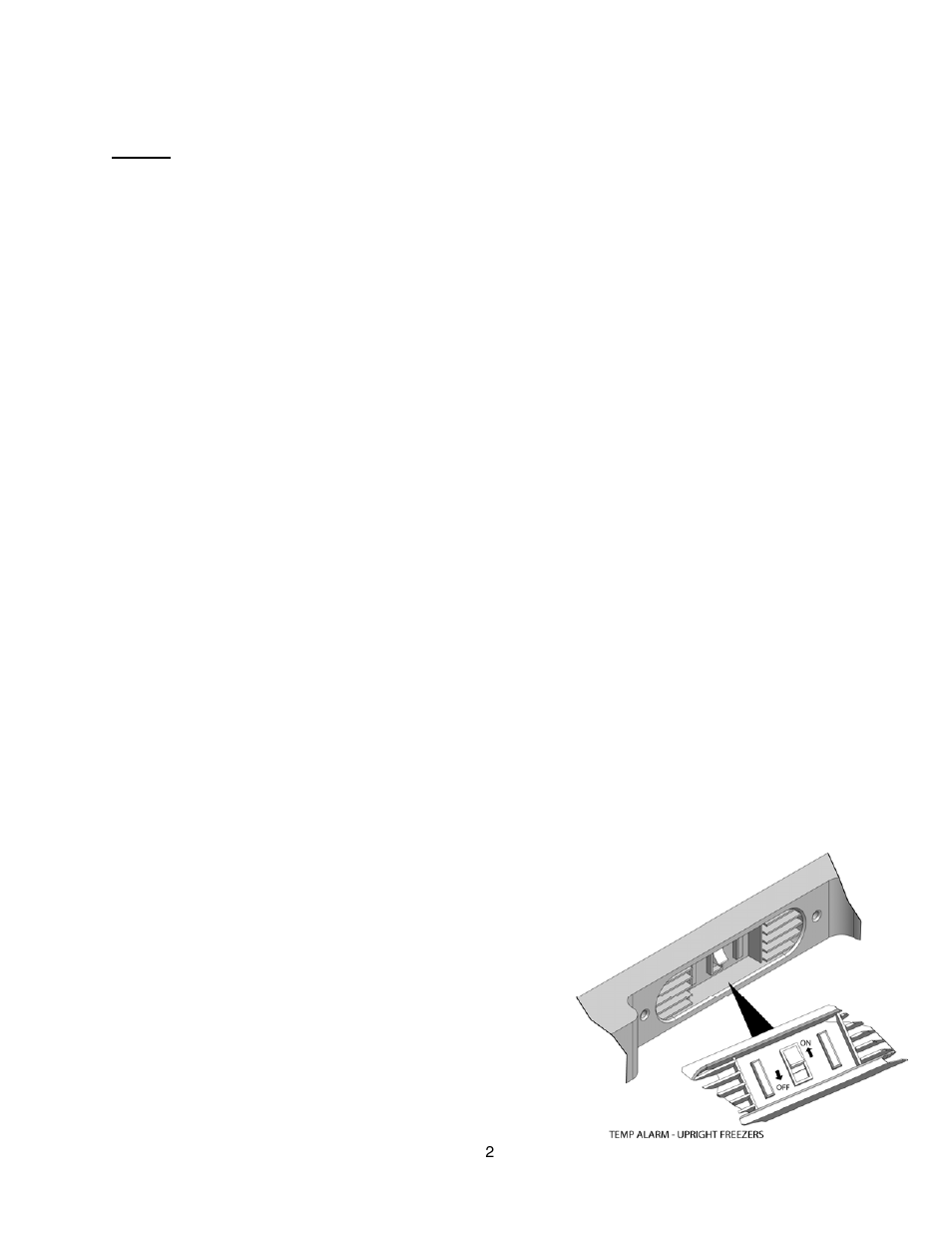 Operation | Nor-Lake General Purpose Lab Freezer User Manual | Page 2 / 4