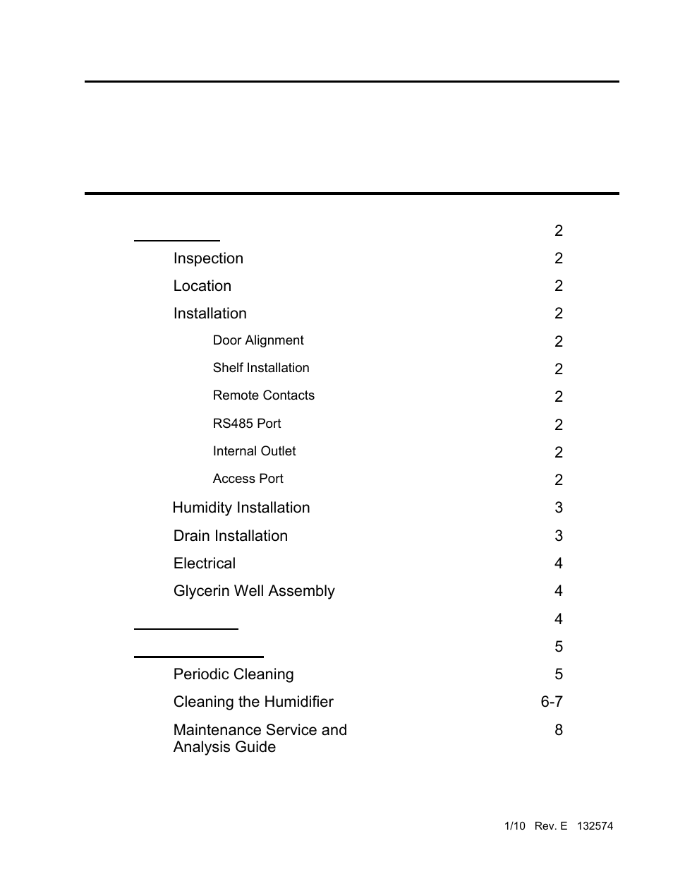 Nor-Lake Stability Chambers User Manual | 8 pages