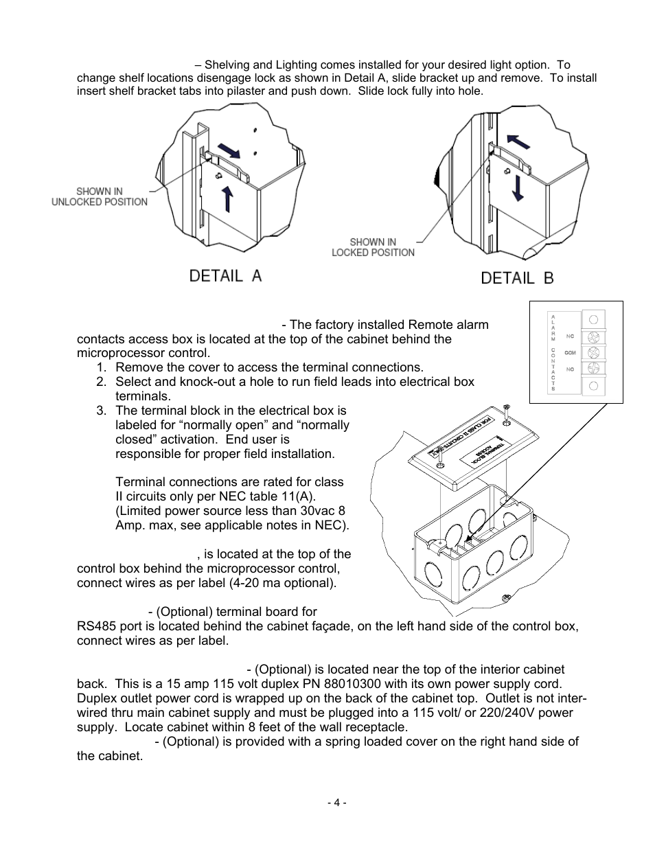 Nor-Lake Lighted Chambers User Manual | Page 4 / 12