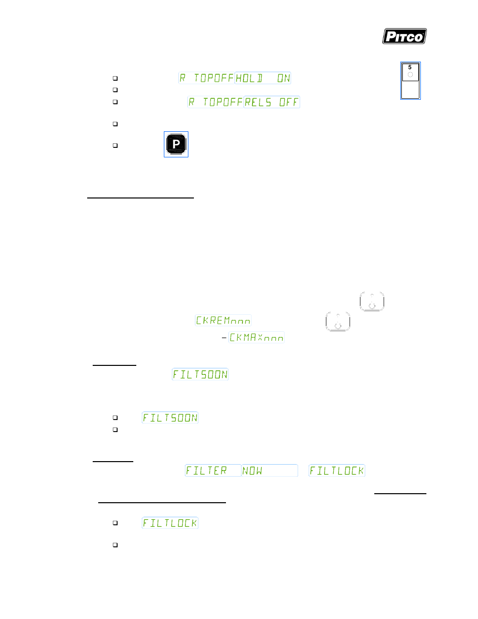 Pitco Frialator I12+ Cooking Computer for ROV Fryers User Manual | Page 13 / 32