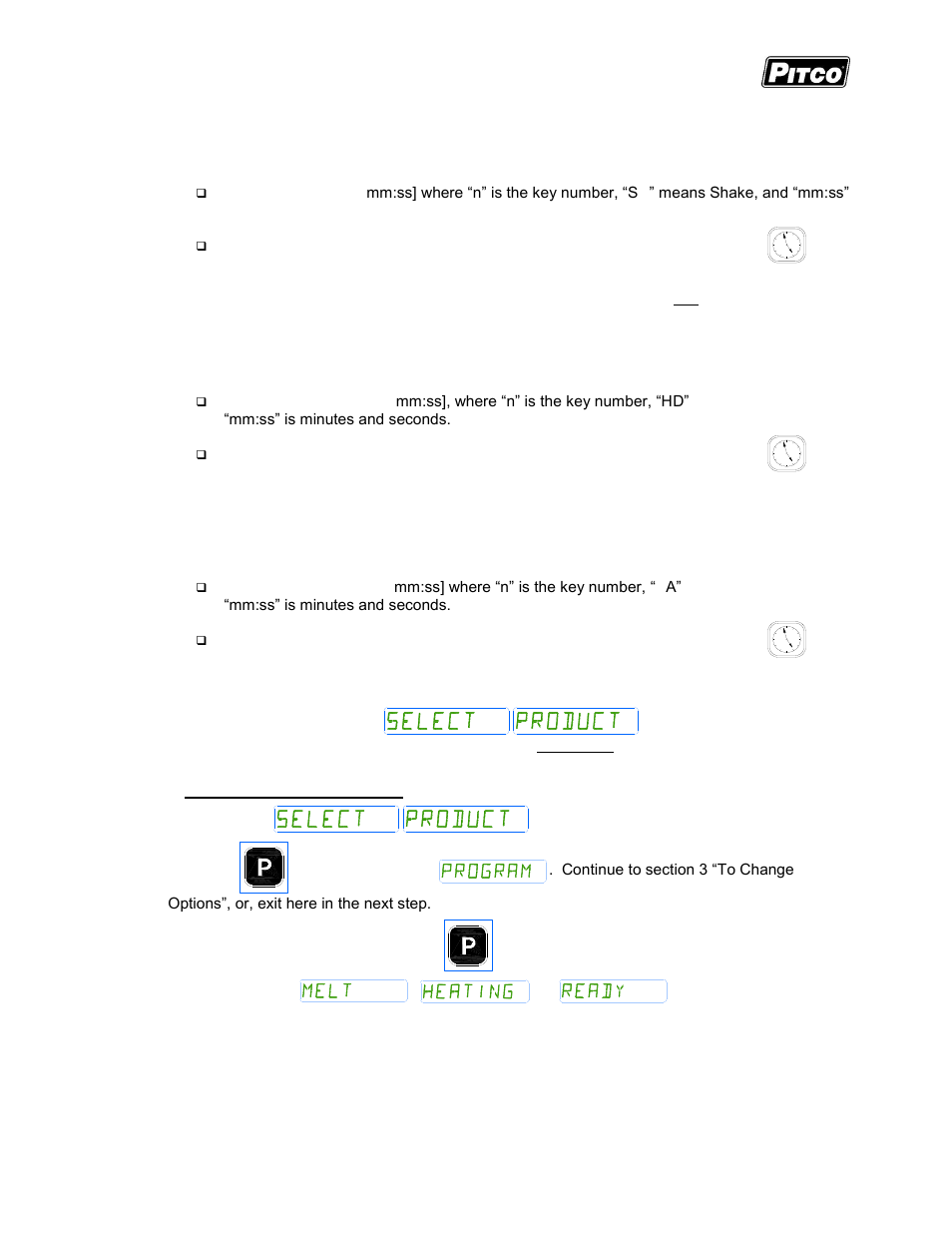 Pitco Frialator I12+ Cooking Computer for ROV Fryers User Manual | Page 18 / 32