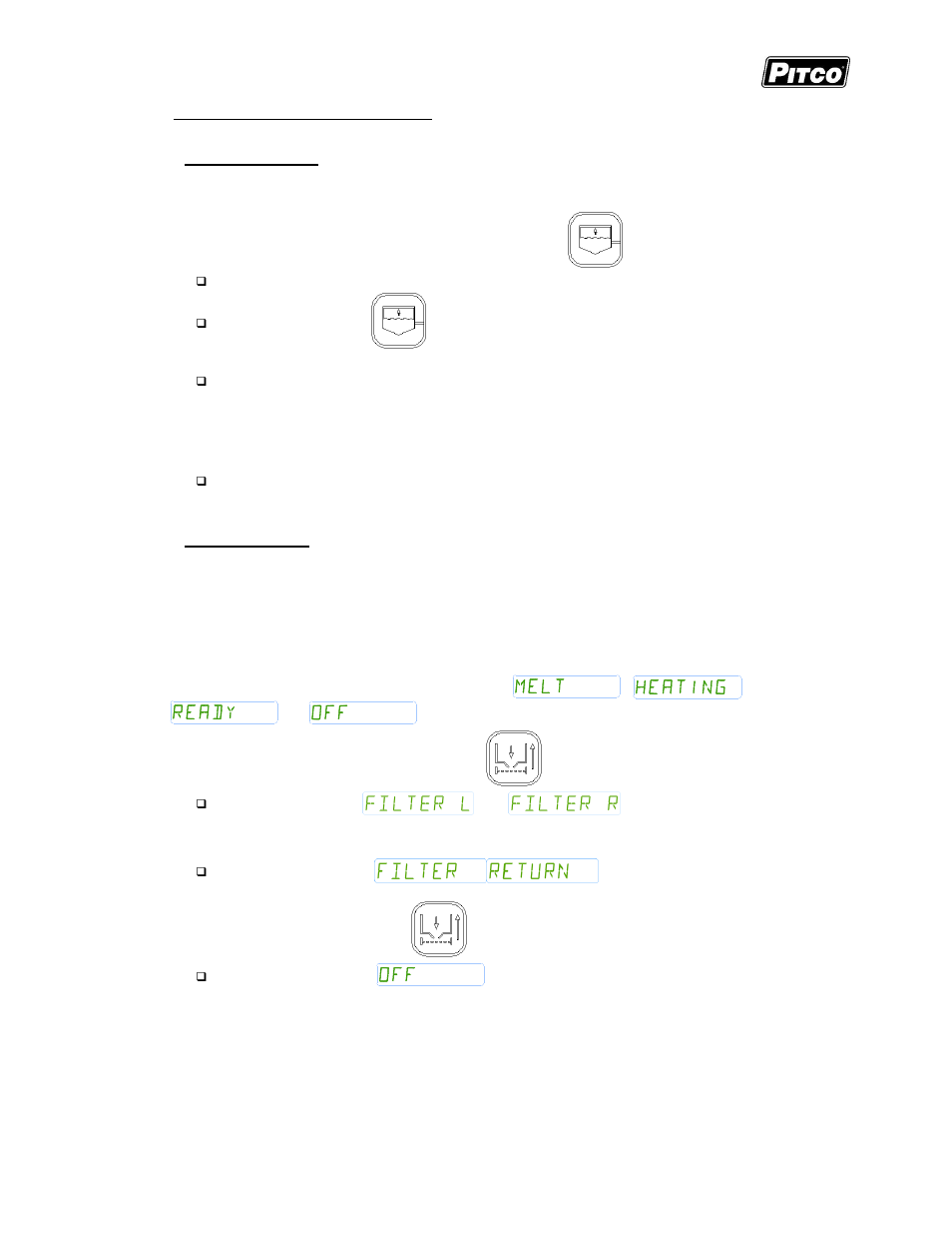 Pitco Frialator I12+ Cooking Computer for ROV Fryers User Manual | Page 7 / 32
