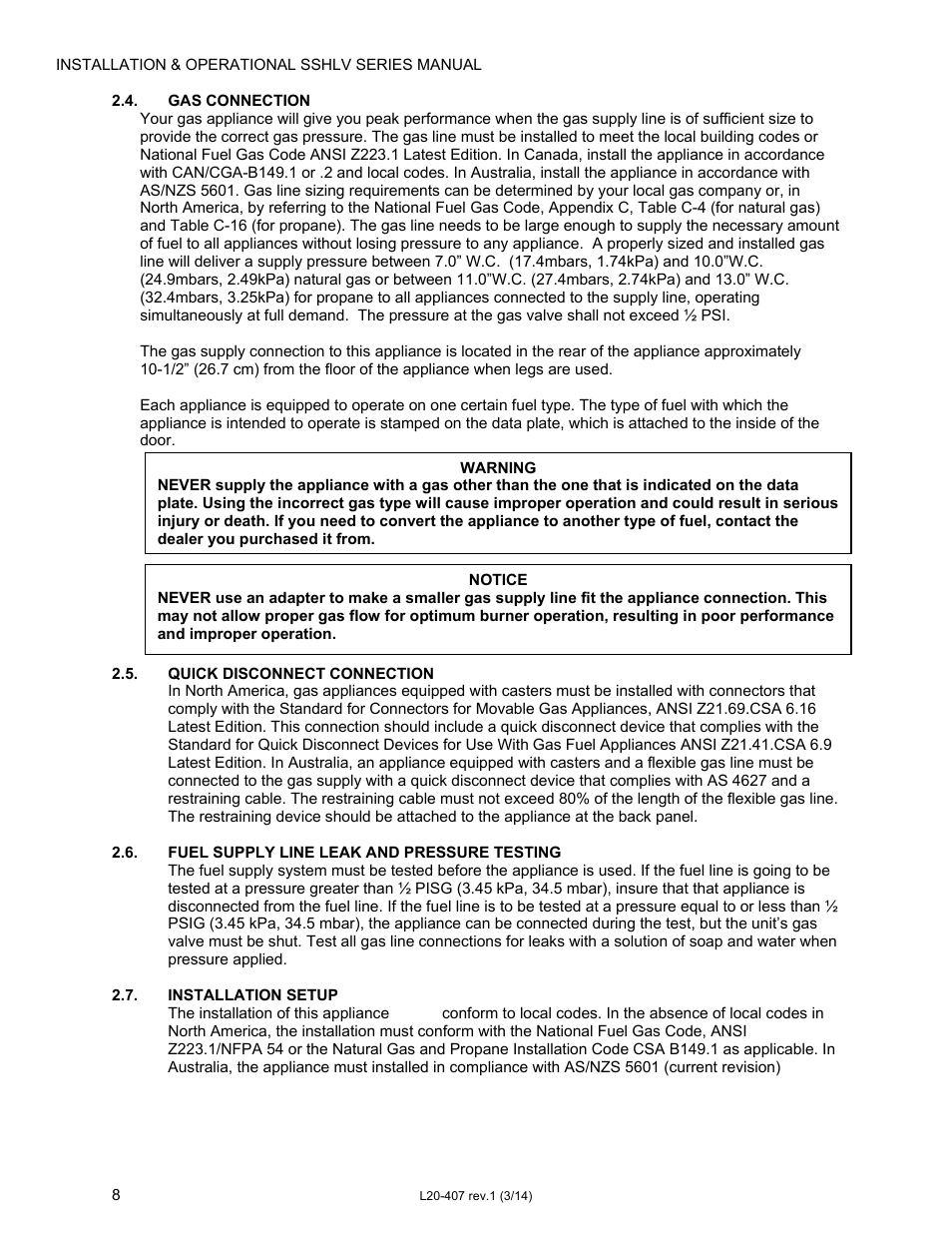 Pitco Frialator REDUCED OIL VOLUME FRYING SYSTEM for SSHLV14 Serie User Manual | Page 8 / 38