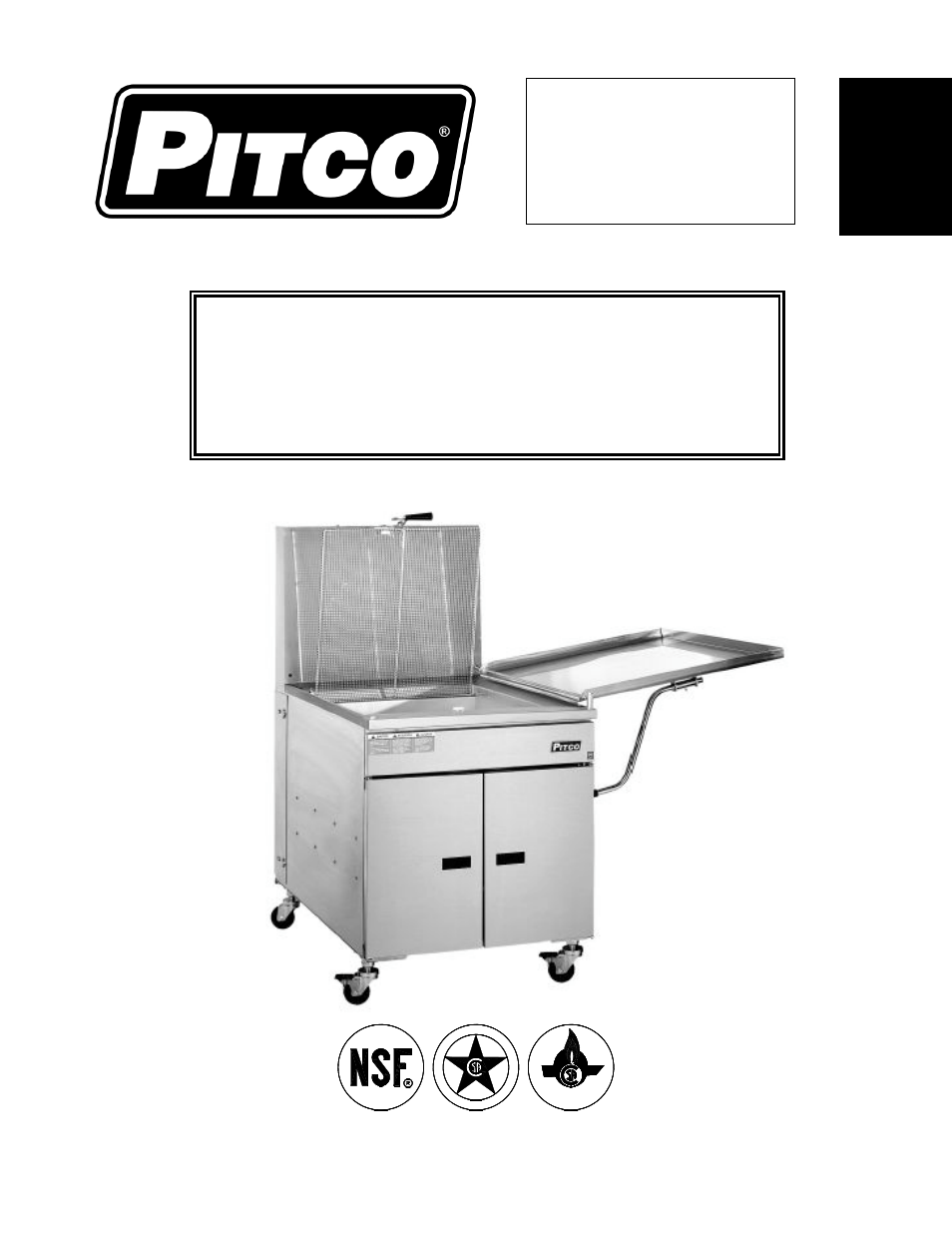 Pitco Frialator 26 Gas Fryer User Manual | 24 pages