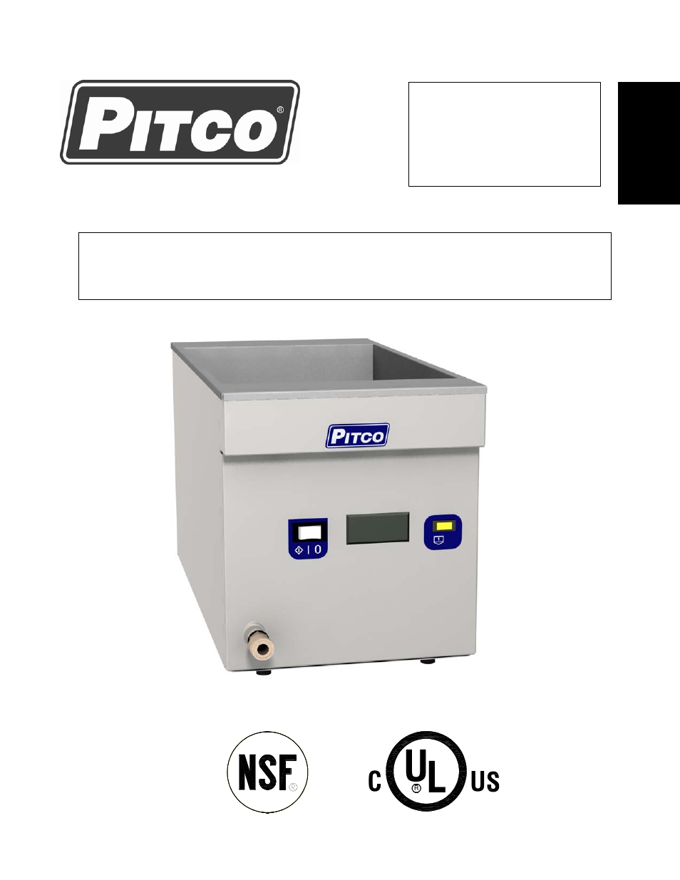 Pitco Frialator CRTE Counter Top Rethermalizer User Manual | 20 pages
