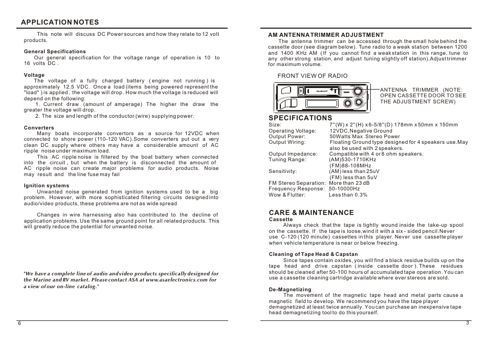 Audiovox MS250 User Manual | Page 4 / 5