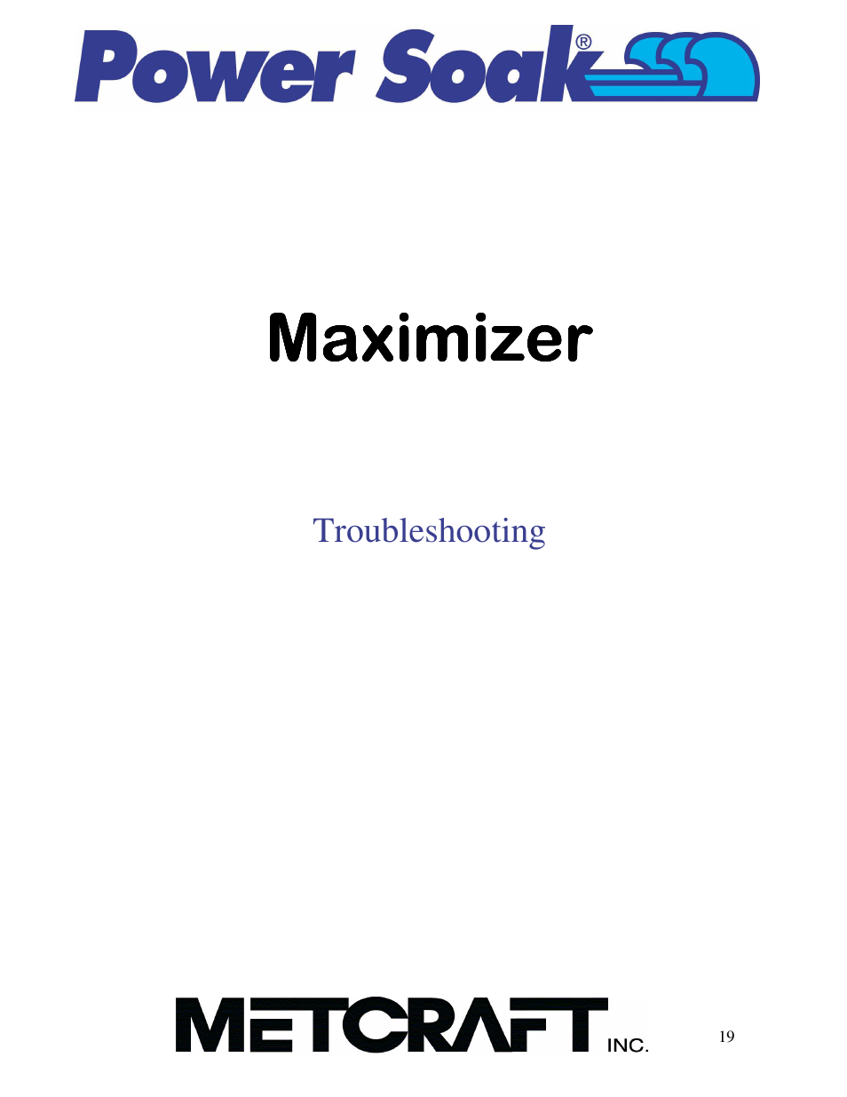Troubleshooting | Power Soak MX-220-HTS Owner's/Service Manual User Manual | Page 20 / 57