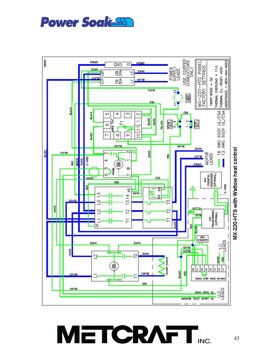 Power Soak MX-220-HTS Owner's/Service Manual User Manual | Page 44 / 57