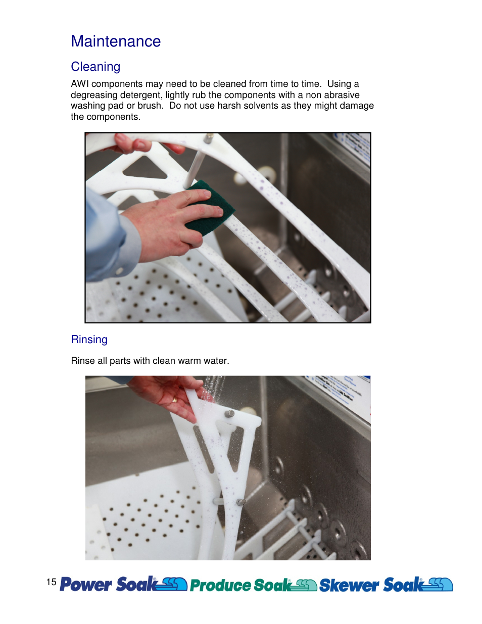 Maintenance, Cleaning | Power Soak 33754 AWI Owner's Manual User Manual | Page 17 / 24
