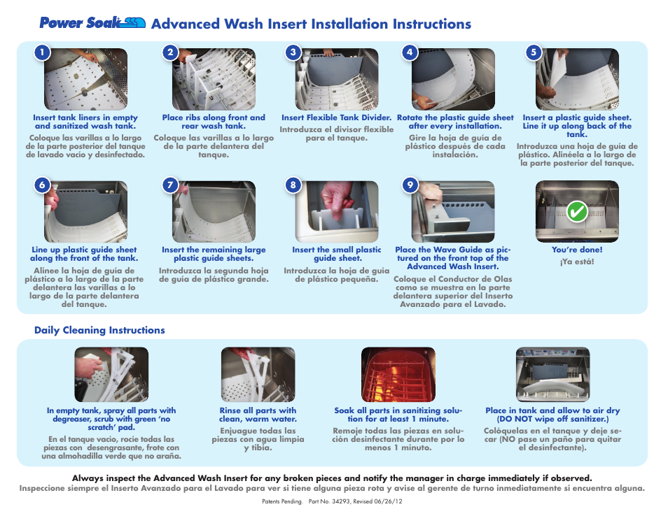 Power Soak 34293 AWI Wall Chart User Manual | 1 page