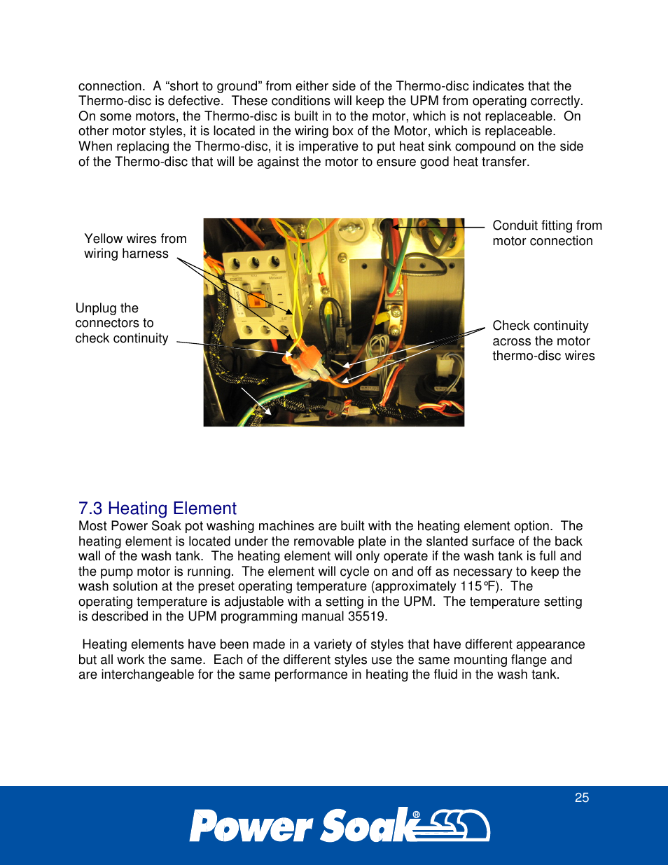 3 heating element | Power Soak 34774 PS-225 Service Manual User Manual | Page 31 / 60