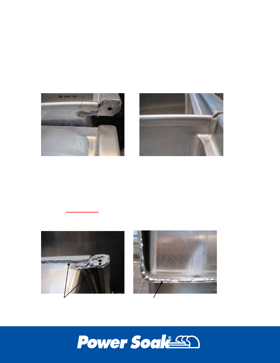 Jbz joint installation, Test fit, Mating and sealing the joint | Power Soak 34453 PS-225/275 Installation Manual User Manual | Page 16 / 28