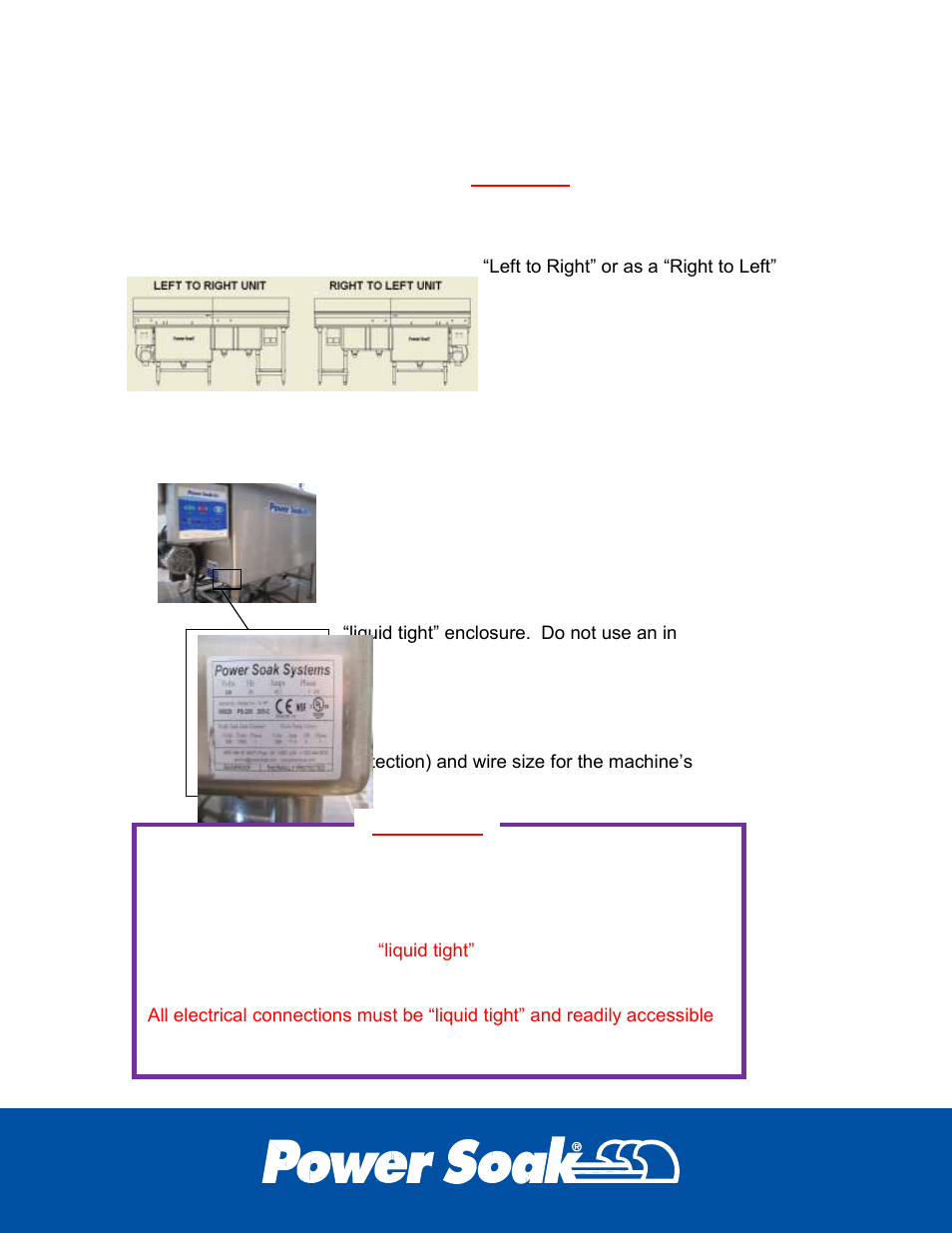 Verifying system requirements, Verifying system direction, Verifying the electrical requirements | Power Soak 34453 PS-225/275 Installation Manual User Manual | Page 6 / 28