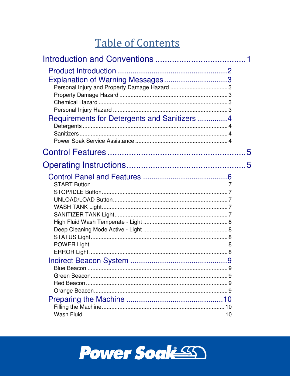 Power Soak 36212 PS-275 Owner's Manual User Manual | Page 3 / 36