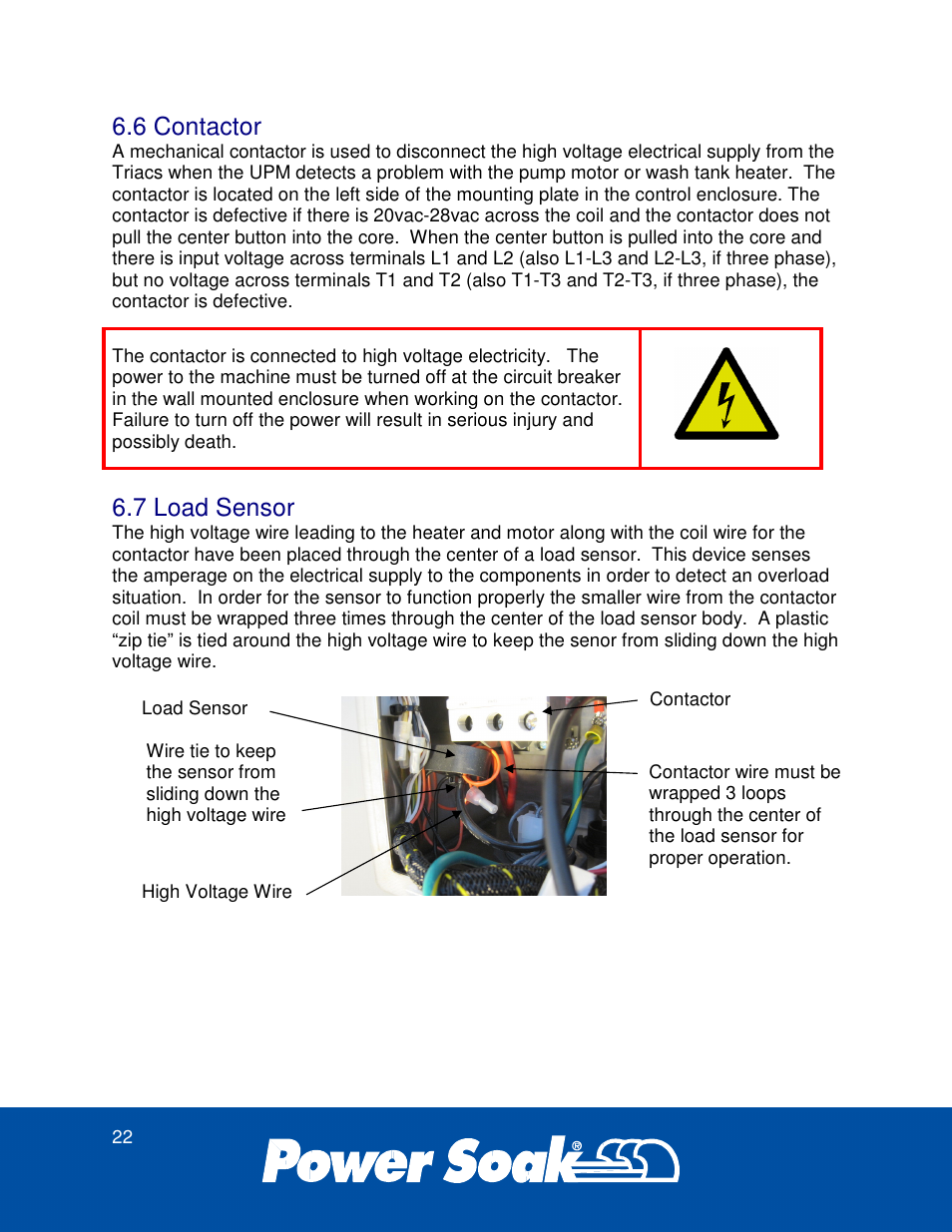 6 contactor, 7 load sensor | Power Soak 37179 PS-275 Service Manual User Manual | Page 28 / 60