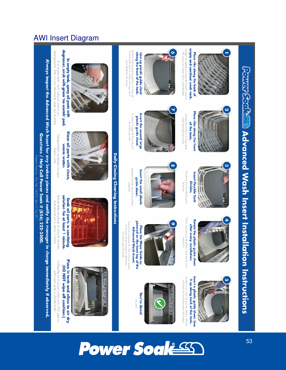 Awi insert diagram | Power Soak 37179 PS-275 Service Manual User Manual | Page 59 / 60