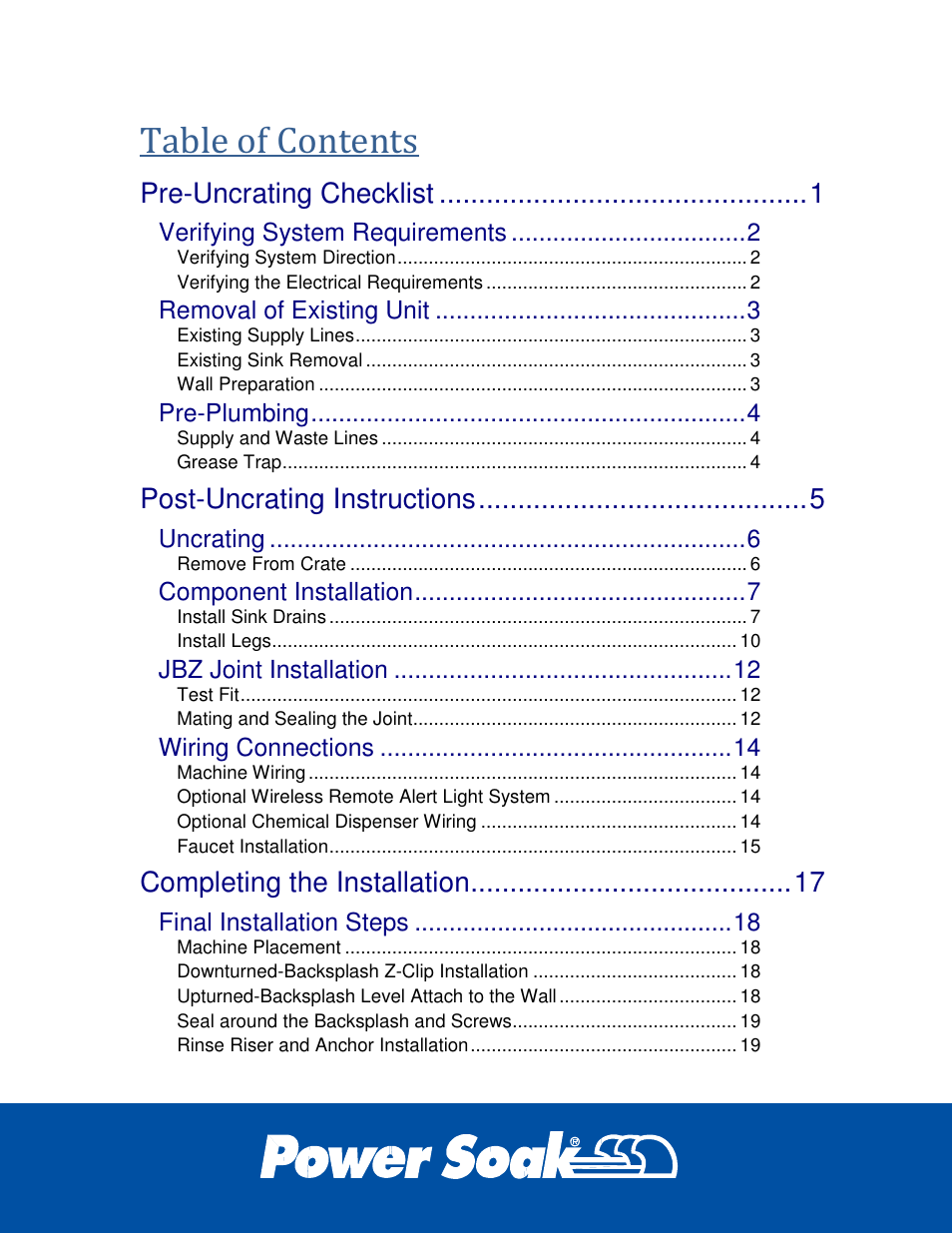Power Soak 29222 INSTRUCTIONS INSTALLATION PS-200 User Manual | Page 3 / 28