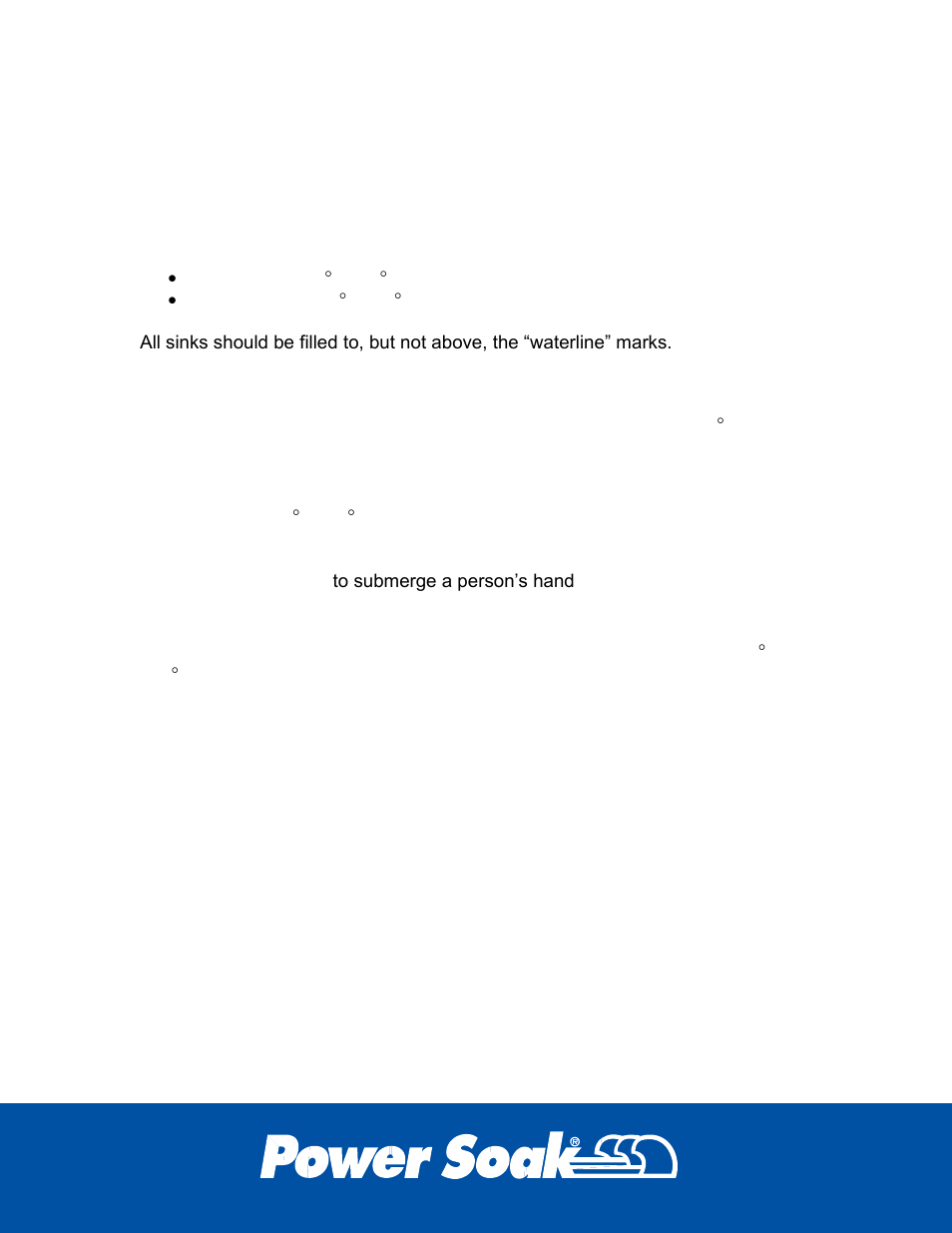 Preparing the system, Filling the system, Wash water | Sanitizer water | Power Soak 33529 Skewer Wash Owner's Manual User Manual | Page 10 / 28
