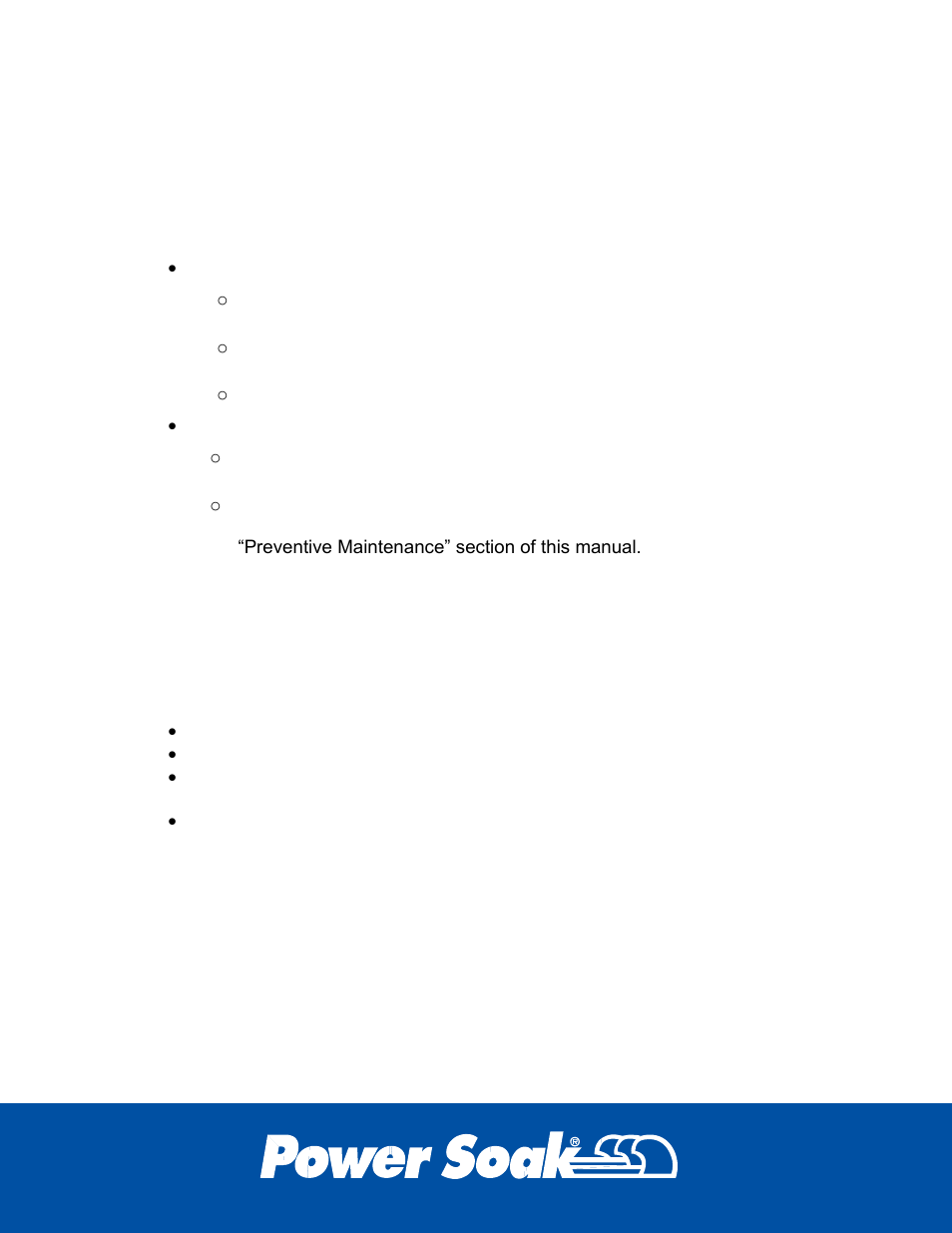 Wash pump will not operate, Owner/manager check list, Service company check list | Power Soak 33529 Skewer Wash Owner's Manual User Manual | Page 23 / 28