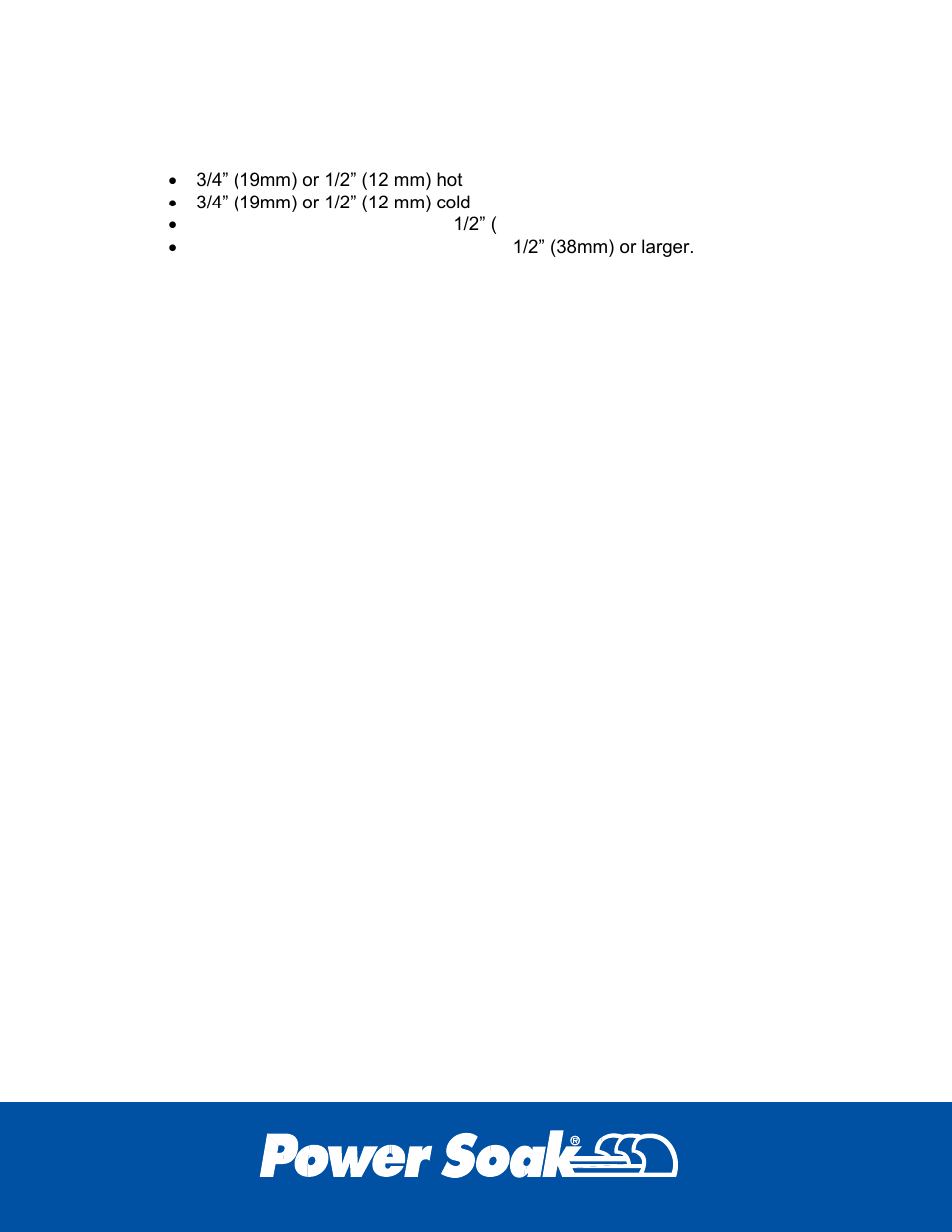 Plumbing requirements | Power Soak 33529 Skewer Wash Owner's Manual User Manual | Page 27 / 28
