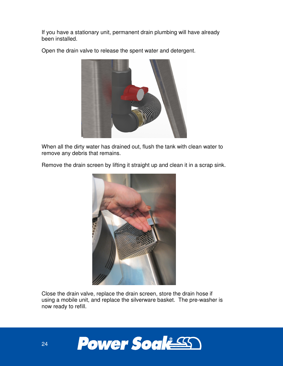 Power Soak 33638 SILVERWARE WASHER OWNER'S MANUAL User Manual | Page 24 / 32