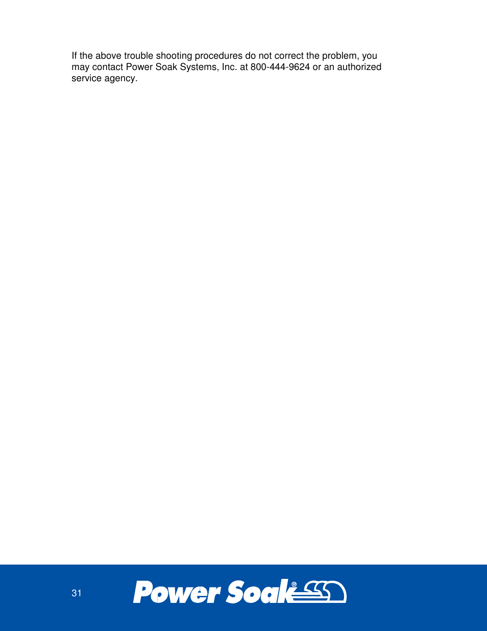 Power Soak 33638 SILVERWARE WASHER OWNER'S MANUAL User Manual | Page 31 / 32