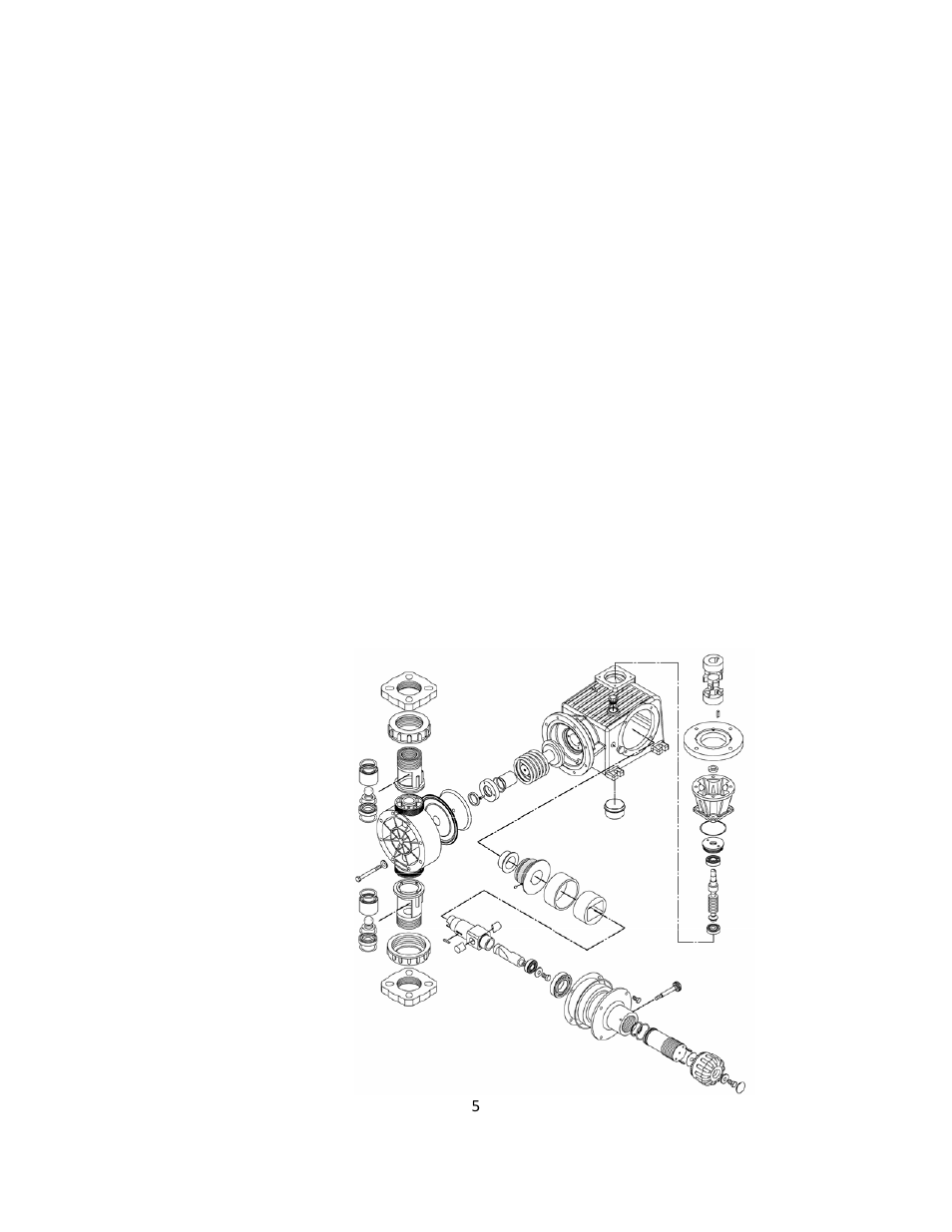 1 reagent head assembly, 2 control assembly, 3 gear ratio assembly | Pulsafeeder Pulsa GLM DM7 User Manual | Page 5 / 33