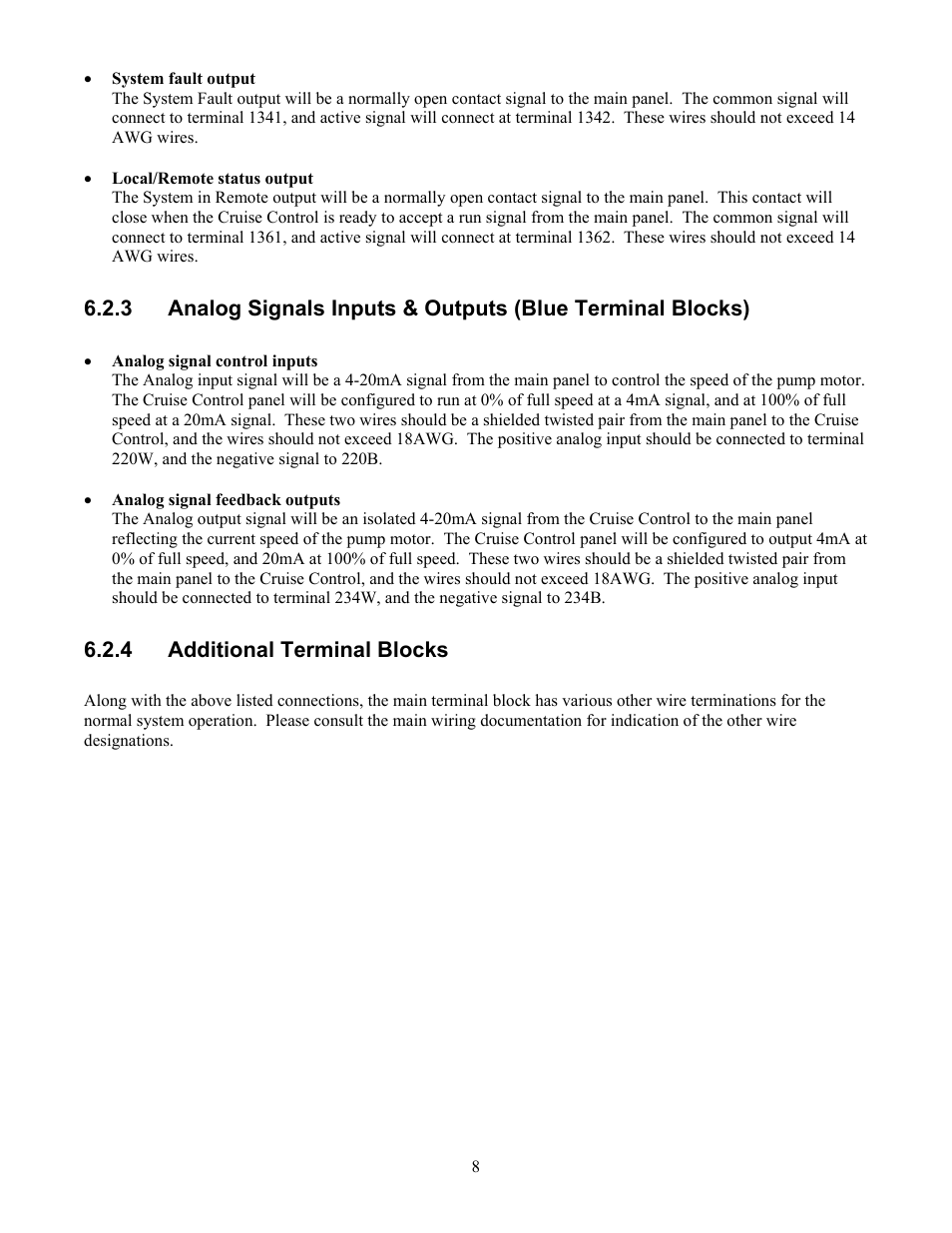 Additional terminal blocks | Pulsafeeder Pulsa Series Cruise Control User Manual | Page 12 / 24