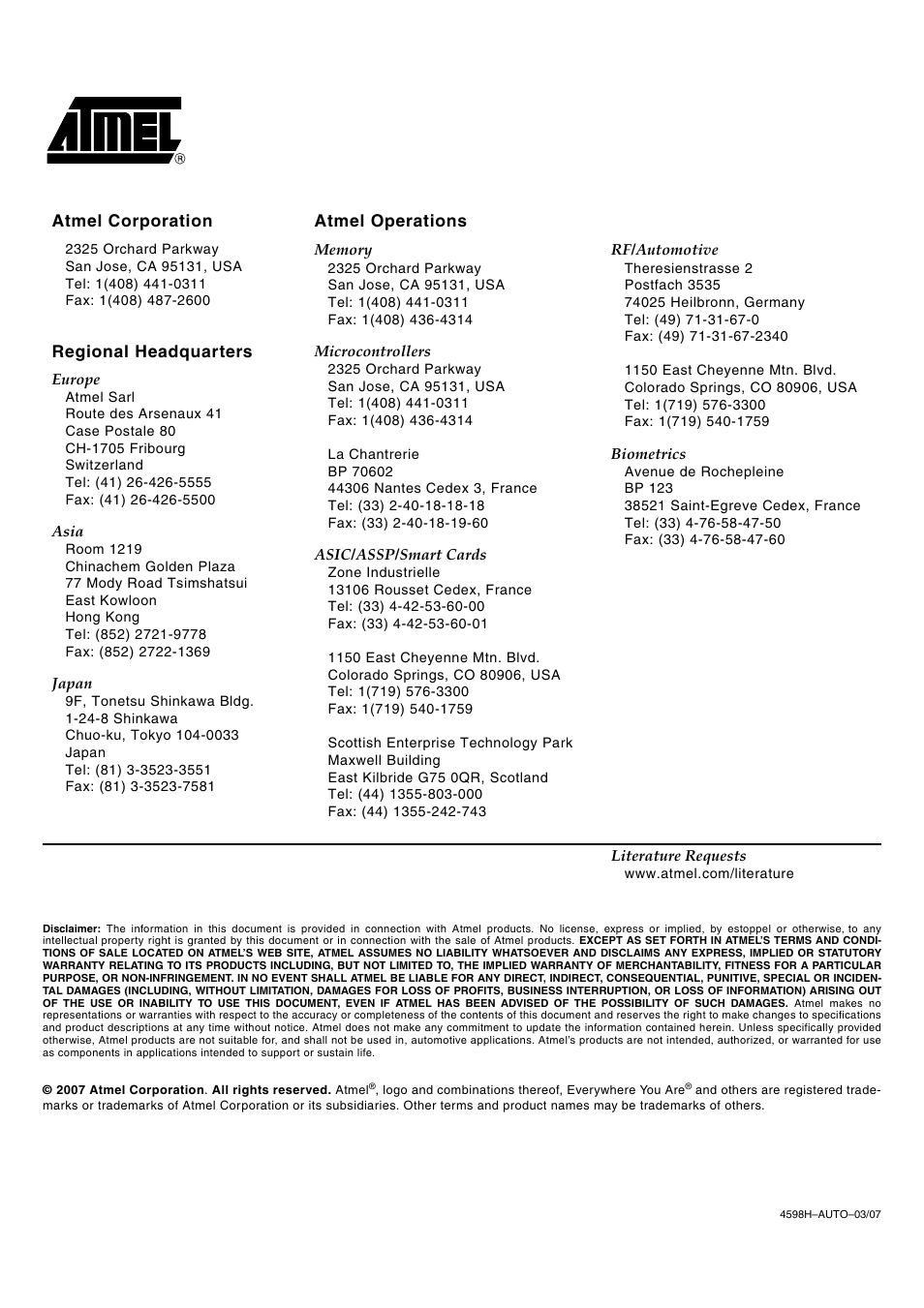 Atmel ATA5283 User Manual | Page 14 / 14