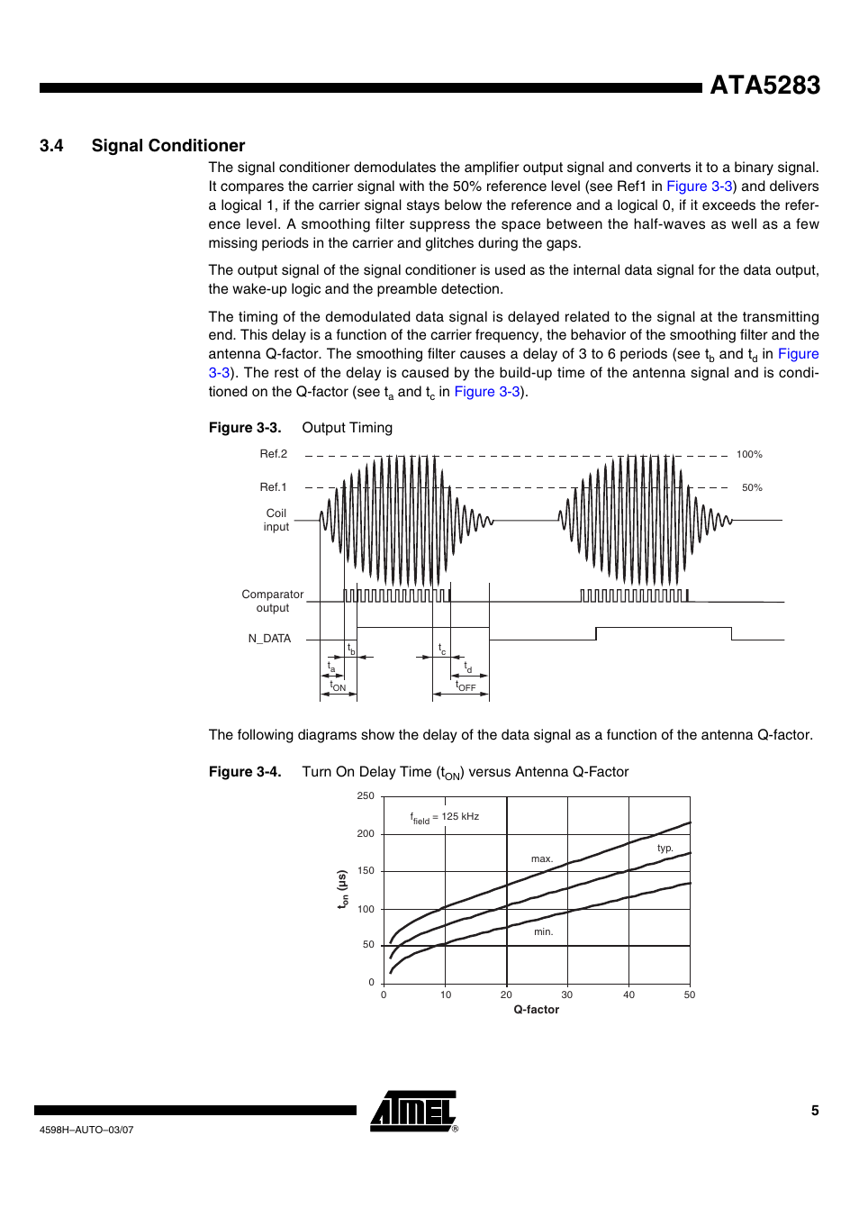 Ata5283, 4 signal conditioner | Atmel ATA5283 User Manual | Page 5 / 14