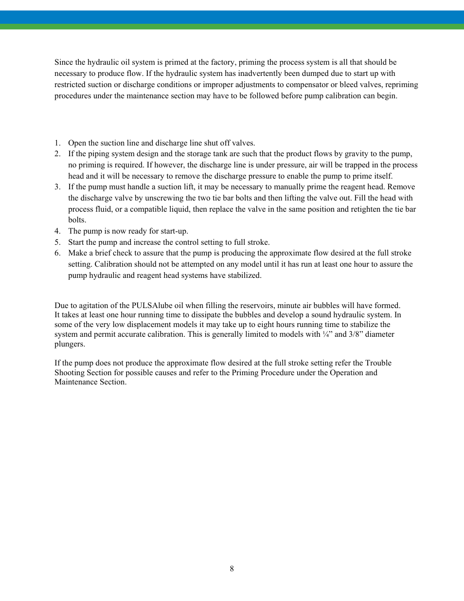 3 start-up, 4 priming process head | Pulsafeeder Pulsa Series 680 EN User Manual | Page 11 / 26