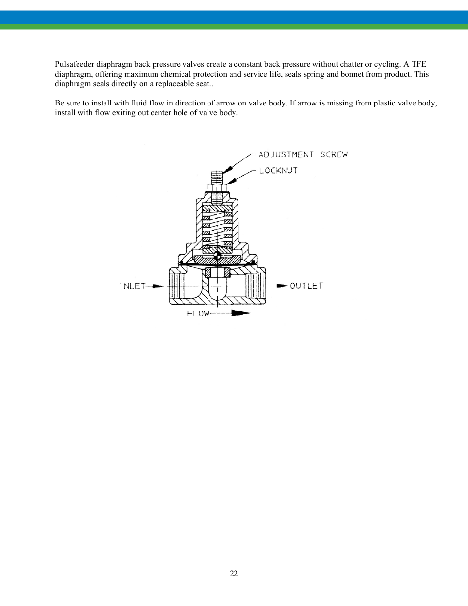 Diaphragm back pressure valves | Pulsafeeder Pulsa Series 680 EN User Manual | Page 25 / 26