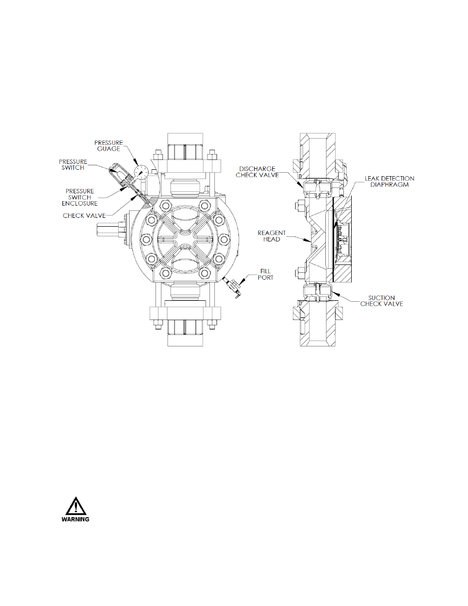 Pulsalarm leak detection assembly | Pulsafeeder PulsaPro 900 EN User Manual | Page 47 / 71