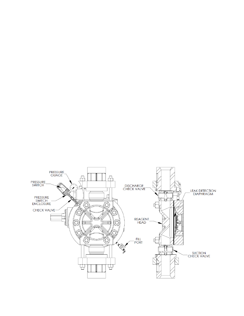 1 pulsalarm leak detection diaphragm, 2 leak detection – setup for pressure | Pulsafeeder PulsaPro 900 EN User Manual | Page 48 / 71