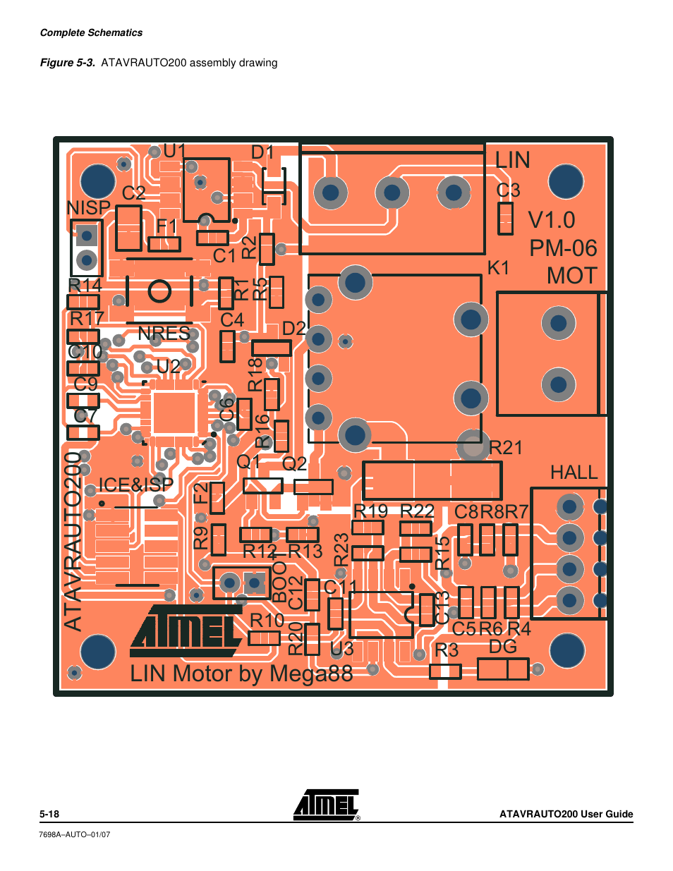 Lin motor by mega88 | Atmel 7698AAUTO01/07 User Manual | Page 20 / 21