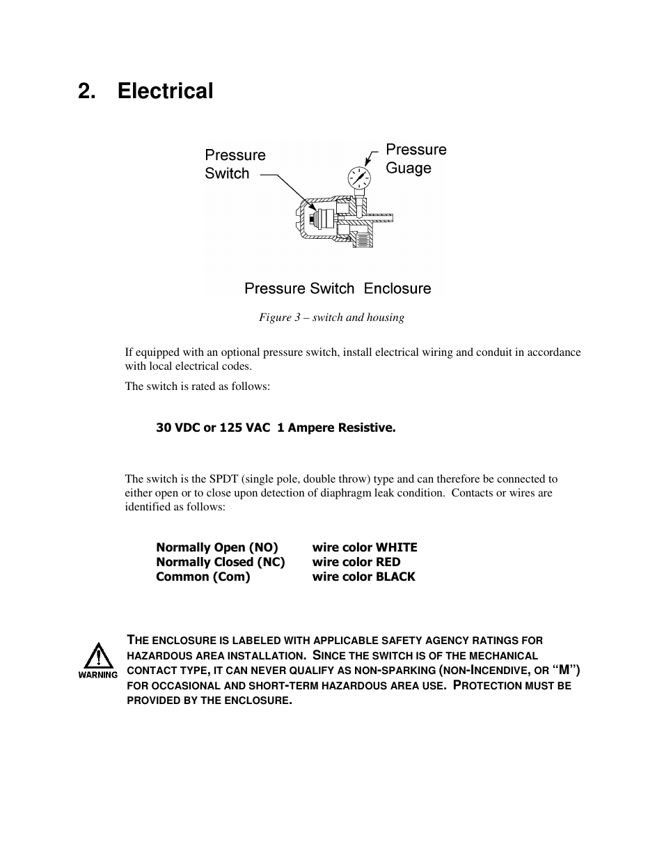 Electrical | Pulsafeeder PULSAlarm User Manual | Page 8 / 24