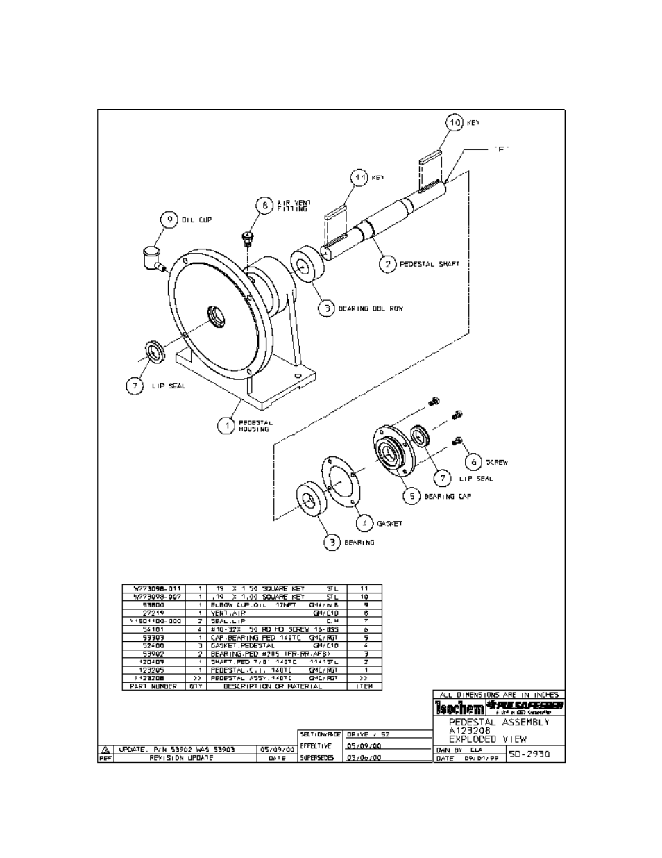 Appendix f – power frame assembly | Pulsafeeder Isochem RGT IOM User Manual | Page 39 / 44