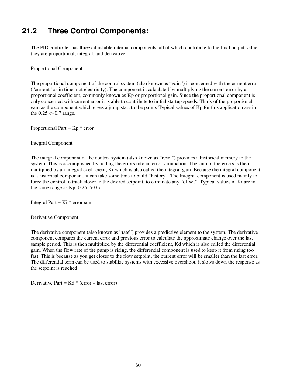 2 three control components | Pulsafeeder MPC Vector User Manual | Page 66 / 70