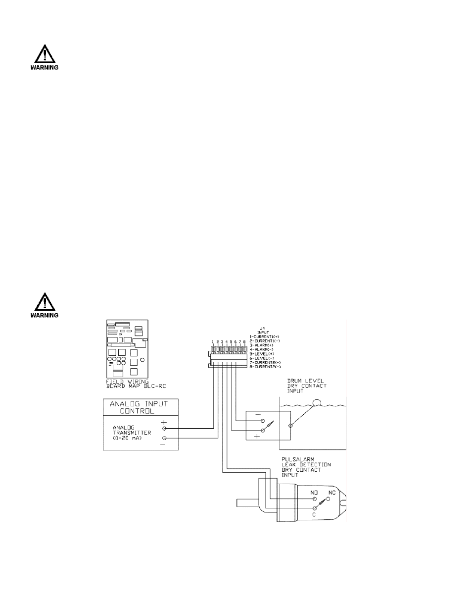 6 low voltage input connections, 3 alarm relay (dlc-rc) | Pulsafeeder Pulsar DLC XP RC User Manual | Page 16 / 68