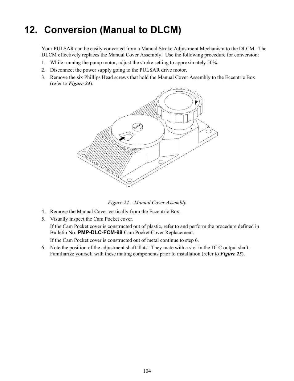 Conversion (manual to dlcm) | Pulsafeeder Pulsar DLCM User Manual | Page 110 / 135