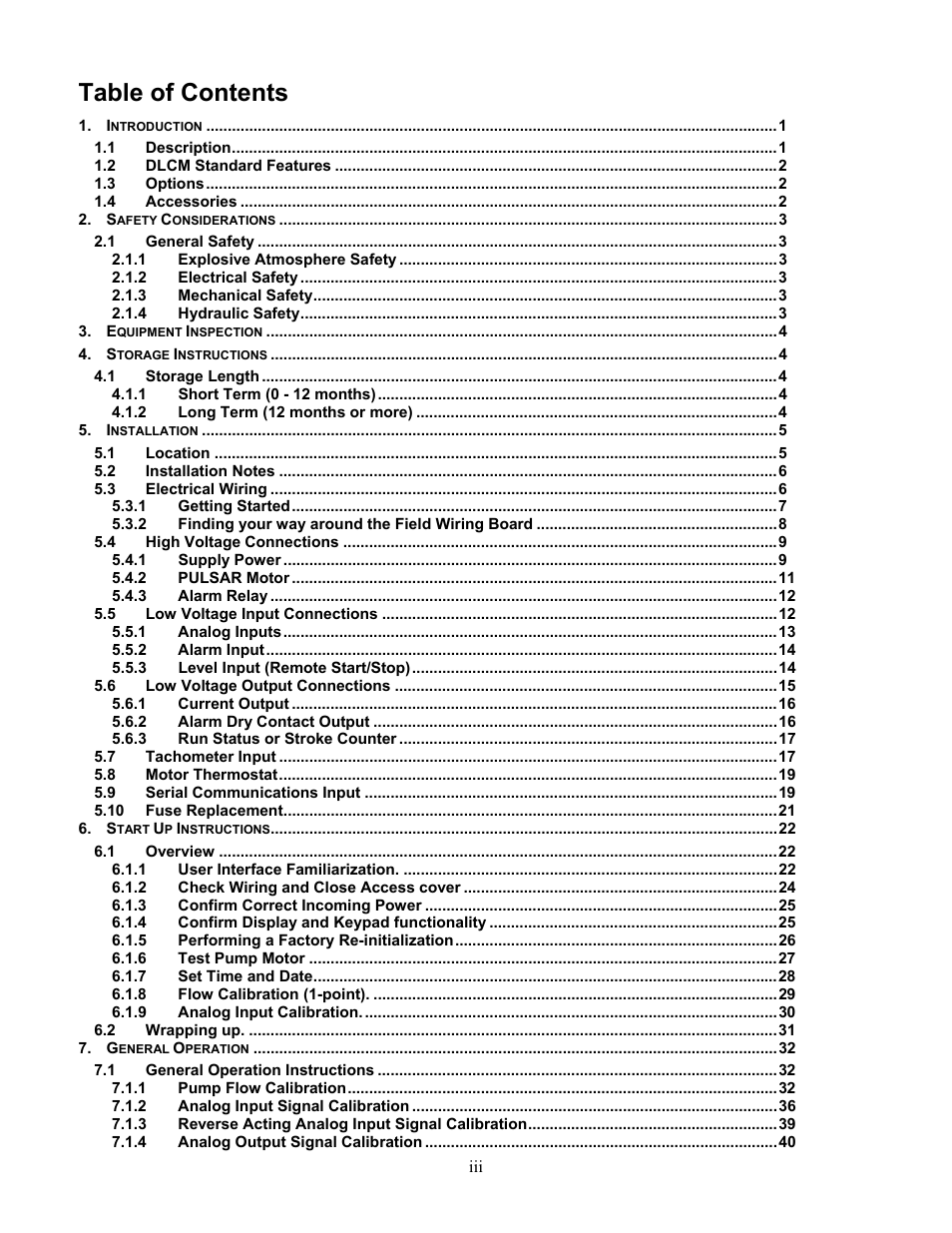 Pulsafeeder Pulsar DLCM User Manual | Page 3 / 135
