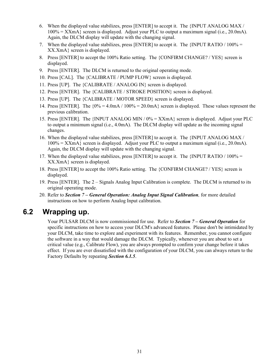 Wrapping up, 2 wrapping up | Pulsafeeder Pulsar DLCM User Manual | Page 37 / 135