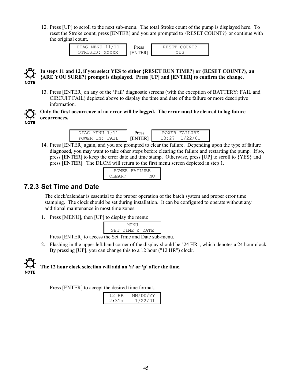 Set time and date, 3 set time and date | Pulsafeeder Pulsar DLCM User Manual | Page 51 / 135